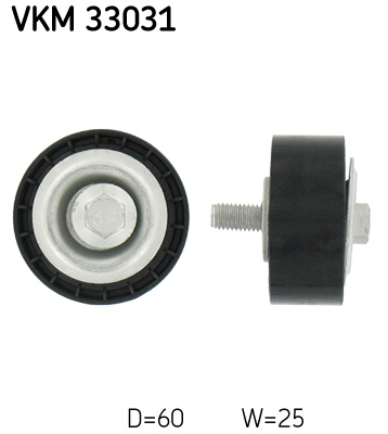Ролик натяжителя  арт. VKM33031